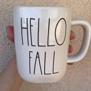 Rae Dunn Cream 'Hello Fall' Mug